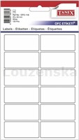 Etikety blistr 23x50mm/120ks OFC-118 TANEX
